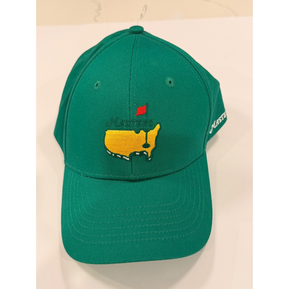 Masters Tournament Golf Hat Green Cotton Snapback Baseball Cap Mens Logo